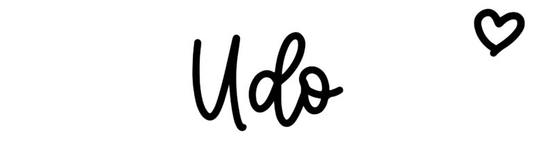 About the baby name Udo, at Click Baby Names.com